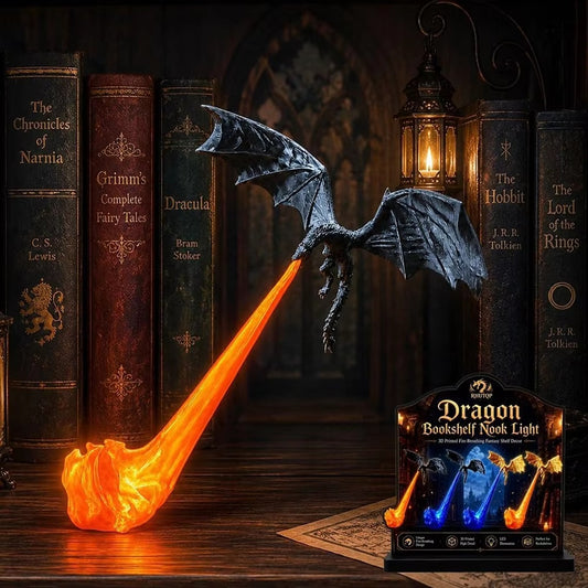 Dragon Flame Lamp by Ashfall Co, a fantasy LED flame lamp